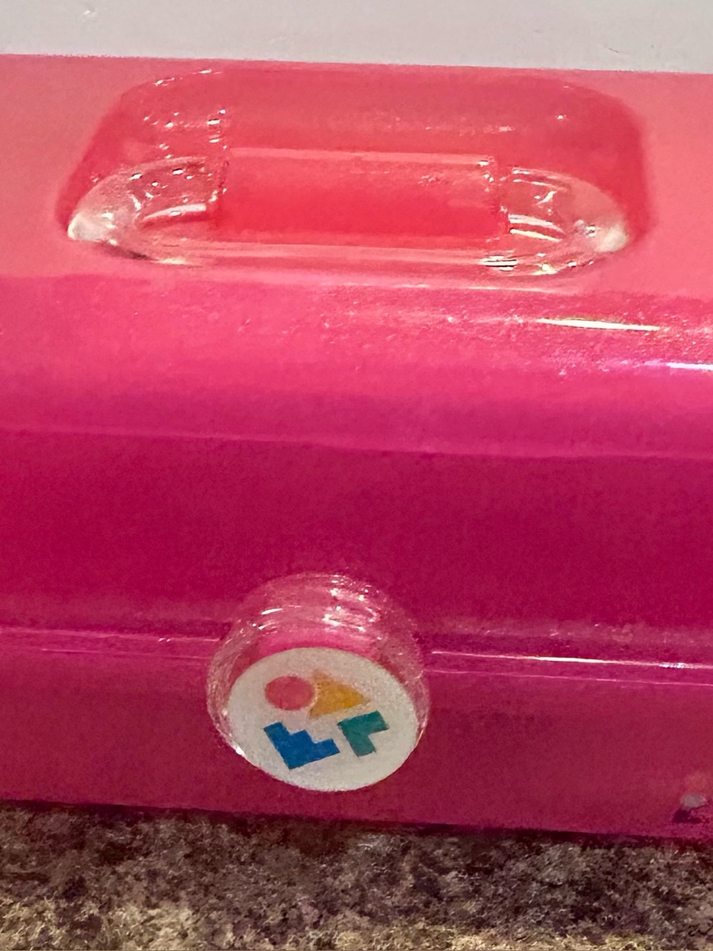 Caboodles Pink Makeup Case with Colorful Logo